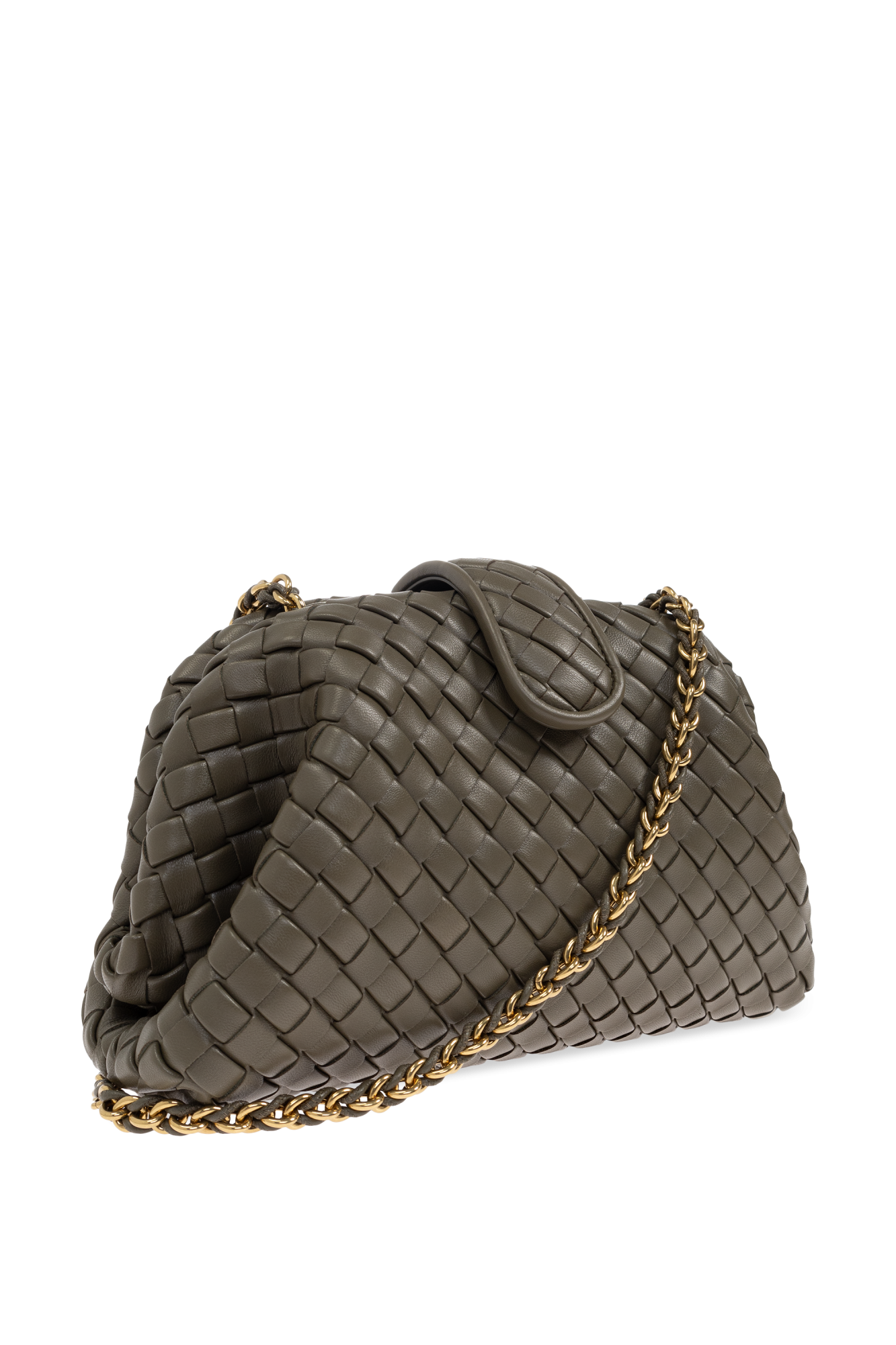 クラッチバッグ BOTTEGA VENETA LAUREN 1980 SMALL LEATHER CLUTCH Lauren 1980 Small leather clutch in green - Bottega Veneta